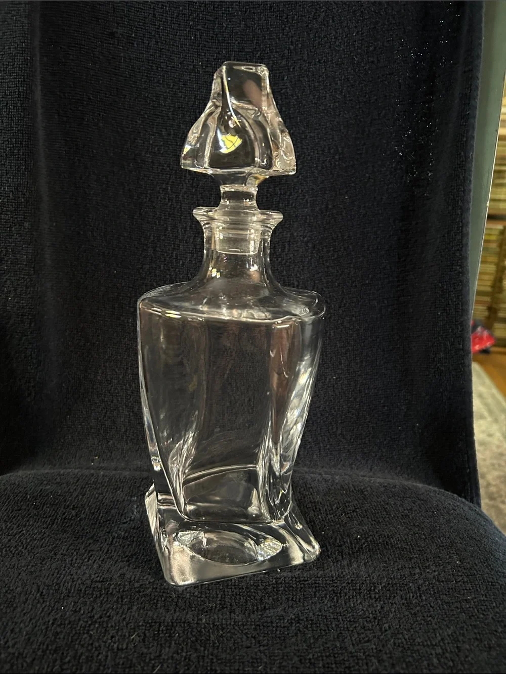 Bohemia Heavy Twisted Crystal Decanter with Stopper